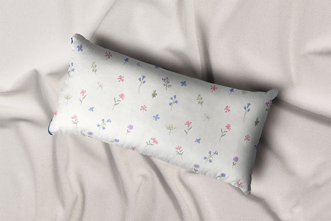 Petal Scatter Fabric Mockup 6